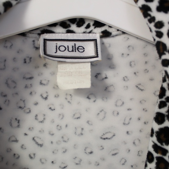 Vintage white Leopard print button down coat women’s medium brand joule - Picture 7 of 7